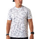 product variation Burlebo men's White Camo Go To Tee, UPF 50 moisture wicking performance t-shirt image