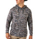 product variation Burlebo men's Tiger Stripe Camo/Wetland performance hoodie, UPF 50 moisture wicking pullover  image