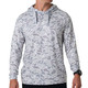product variation Burlebo men's White Camo performance hoodie, UPF 50 moisture wicking pullover  image