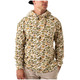 product variation Burlebo men's Venado Camo thermal waffle knit pullover hoodie image