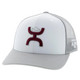 product variation HOOEY Texas A&M 6-Panel Curved Bill White/Gray Cap (7026T-WHGY) image
