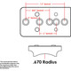 product variation EVOLUTION GUN WORKS Universal Vortex .670in Radius Mount (49444) image