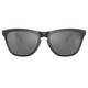 product variation OAKLEY Men's Frogskins Sunglasses w/ Matte Black Frame and Prizm Black Polarized Lens (OO9013-F755) image