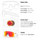 product variation OAKLEY Men's Sutro Lite Sunglasses w/ Matte White Frame and Prizm Ruby Lens (OO9463-1839) image