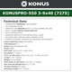 product variation KONUS KonusPro 550 3-9x40 1in Ballistic Reticle Riflescope (7275) image