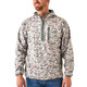 product variation Burlebo men's Duke Tech quarter zip mid layer fleece pullover in Classic Deer Camo image