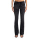 product variation MISS ME Women's Onyx Stitched Black Smoke 32in Faux Flap Pockets Mid-Rise Bootcut Jeans (M5014B434V) image