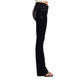 product variation MISS ME Women's Big M Logo Embellished Pockets Black Wash 32L Mid-Rise Bootcut Jeans (M9554BV) image