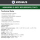 product variation KONUS Konuspro 3-9x32mm AO 1in 30/30 Reticle Riflescope w/ Rings (7267) image