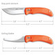 product variation OUTDOOR EDGE SwingBlade Dual-Blade Hunting Knife w/ Sheath, Clam (SZ-20NC) image