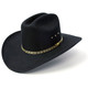 product variation WESTERN EXPRESS Black Felt Finish Western Cattleman Hat (BFF-25-26-BLK) image