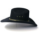 product variation WESTERN EXPRESS Black Felt Finish Western Cattleman Hat (BFF-25-26-BLK) image
