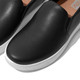 product variation Open Box (Damaged package): FITFLOP Rally Leather Slip-On Skate Sneakers, Color: Black, Size: 9 (FC7-001-070_2) image