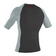 product variation O'NEILL Men's Premium Skins Small Raven/Coolgry/Coolgry Short Sleeve Rash Guard (4169B-GF7-S) image