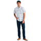 product variation HUK Men's KC Kona Button-Down Printed Blue Shadow SS Shirt (H1500192-418) image