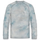 product variation HUK Men's Watershed Printed Mineral Blue LS Crew Shirt (H1200733-393) image