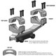 product variation WARNE Gen 2 34mm Dark Earth Extended Skeletonized MSR Mount (XSKEL34DE) image