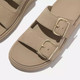 product variation FITFLOP Women's GEN-FF Buckle Two-Bar Cappuccino Suede Slides (A2U-923) image