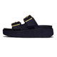 product variation FITFLOP Women's GEN-FF Max Buckle Two-Bar Dark Denim Slides (A3H-D71) image