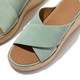 product variation FITFLOP Women's Platfforms Espadrille Suede Wedge Frosted Sage Cross Slides (A5L-D97) image