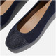 product variation FITFLOP Women's Delicato Crystal Cap-Toe Dark Denim Ballet Flats (A0M-D71) image