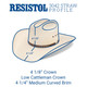 product variation RESISTOL 10X Last Chance Natural Cowboy Hat (RSLTCH-304281) image