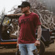 product variation VIKTOS Men's RPD Red Heather Short Sleeve Shirt (19231) image