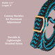 product variation CIRCLE Y Knotted Teal/Black Nylon Barrel Reins (6182TB) image