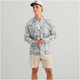 product variation HUK Men's Airweight KC Printed Sharkskin Estuary Camo Hoodie (H1200750-028) image