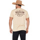 product variation HOOEY Men's Western OG Tan Crew Neck Cotton SS T-Shirt with Rust Logo on Back (HT1711TN) image