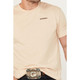 product variation HOOEY Men's Western OG Tan Crew Neck Cotton SS T-Shirt with Rust Logo on Back (HT1711TN) image