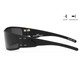 product variation Black w/Black Logo Frame / ANSI Z87.1+ MILSPEC Ballistic Smoke w/Anti-Fog Lenses | VLT - 17% image