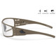 product variation Tan w/Black Logo Frame / ANSI Z87.1+ MILSPEC Ballistic Inferno Photochromic w/Anti-Fog Lenses | VLT - 15-81% image