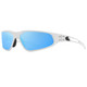 product variation Frost w/Black Logo Frame / Smoke Optimized Polarized (OPz) w/ Blue Mirror Lenses | VLT - 12% image