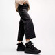 product variation Open Box (Damaged package): FITFLOP F-Mode Teddy-Collar Warm Suede Lace-Up Booties, Color: All Black, Size: 9 (E4U-090-070) image