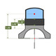 product variation REPTILIA ROF-90 30mm Anodized Black Optic Mount Fits Trijicon RMR (100-002) image
