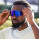 product variation OPTIC NERVE FixieBLAST Matte Black/Smoke Lens with Blue Mirror Sunglasses (22100) image