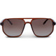 product variation OPTIC NERVE Unisex Wonderspoon Shiny Crystal Brown Frame with Polarized Brown Lens Sunglasses (22776) image