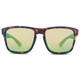 product variation OPTIC NERVE Unisex Rumble Matte Tortoise Frame with Polarized Amber Lens Green Mirror Sunglasses (22818) image