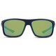 product variation OPTIC NERVE Unisex Cuda Matte Black Frame with Polarized Amber Lens Green Mirror Sunglasses (22820) image