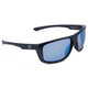 product variation OPTIC NERVE Unisex Cuda Matte Black Frame with Polarized Amber Lens Blue Flash Mirror Sunglasses (22821) image