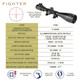 product variation KONUS Fighter 4-16x50mm 1in Tube Dual Illuminated Ballistic Reticle Riflescope w/ Mounting Rings (7349) image