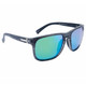 product variation OPTIC NERVE Ziggy XL Matte Driftwood Gray Sunglasses with Polarized Smoke Lens Green Mirror (22836) image