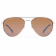 product variation OPTIC NERVE Unisex Shakedown Matte Gold/Matte Black Metal Sunglasses with Polarized Brown Lens Silver Mirror (22826) image