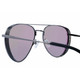 product variation OPTIC NERVE Unisex Shakedown Matte Gunmetal/Matte Black Metal Sunglasses with Polarized Smoke Lens Green Mirror (22827) image