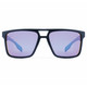 product variation OPTIC NERVE Unisex Larimer Matte Black Sport Sunglasses with Polarized Smoke Lens Blue Mirror (22850) image