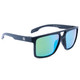 product variation OPTIC NERVE Unisex Larimer Matte Black Sport Sunglasses with Hydroglare Polarized Brown Lens Green Mirror (22884) image