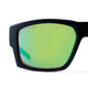product variation OPTIC NERVE Caddo Matte Black Sunglasses with Hydroglare Polarized Brown Lens Green Mirror (22872) image