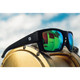 product variation OPTIC NERVE Caddo Matte Black Sunglasses with Hydroglare Polarized Brown Lens Green Mirror (22872) image