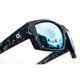 product variation OPTIC NERVE Caddo Matte Gray Tortuga Sunglasses with Hydroglare Polarized Smoke Lens Ice Blue Mirror (22873) image